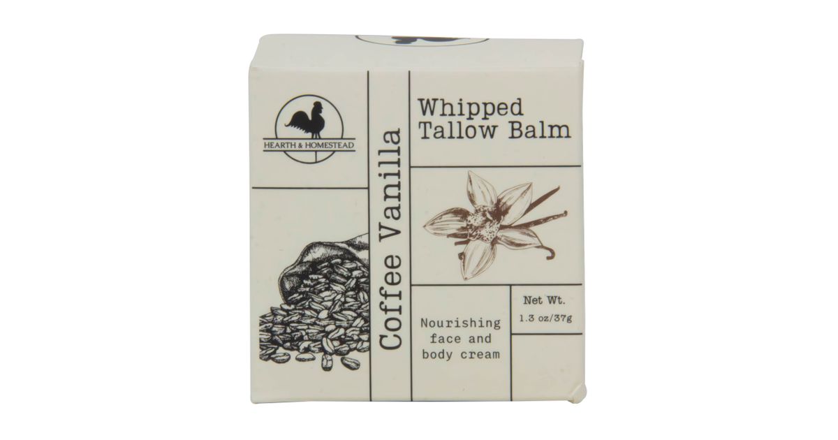 Hearth & Homestead Whipped Tallow Balm, Coffee Vanilla - Azure