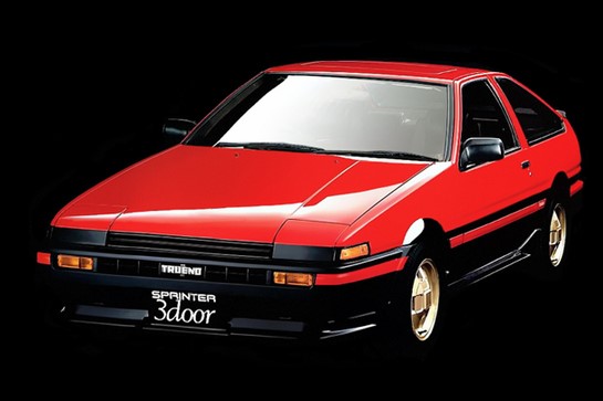 頭文字D』を彩った伝説の名車列伝10 トヨタ スプリンタートレノ（AE86