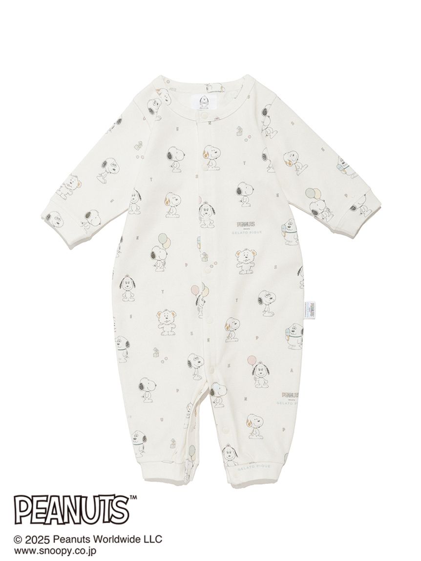 PEANUTS PUPPIES】【BABY】新生児 総柄2WAYオール(新生児 (50cm