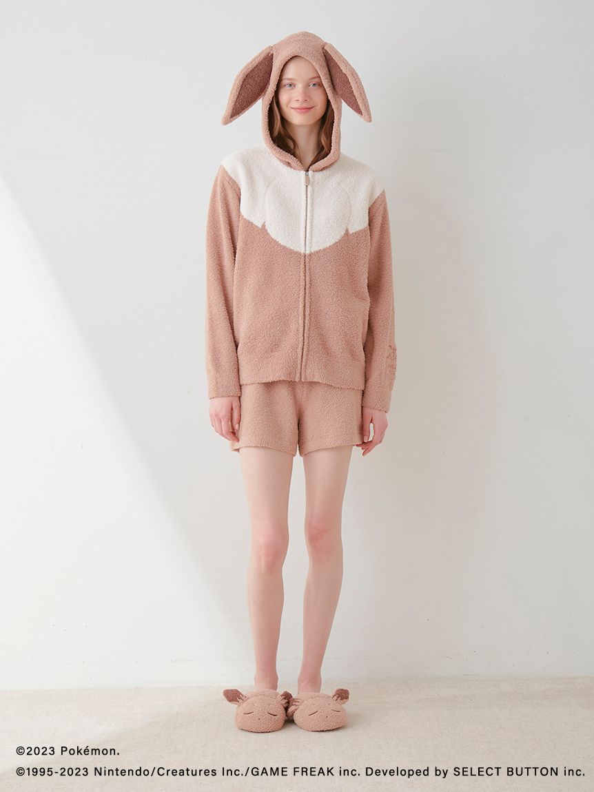 ポケモンスリープ】ベビモコ イーブイ パーカ＆ショートパンツセット