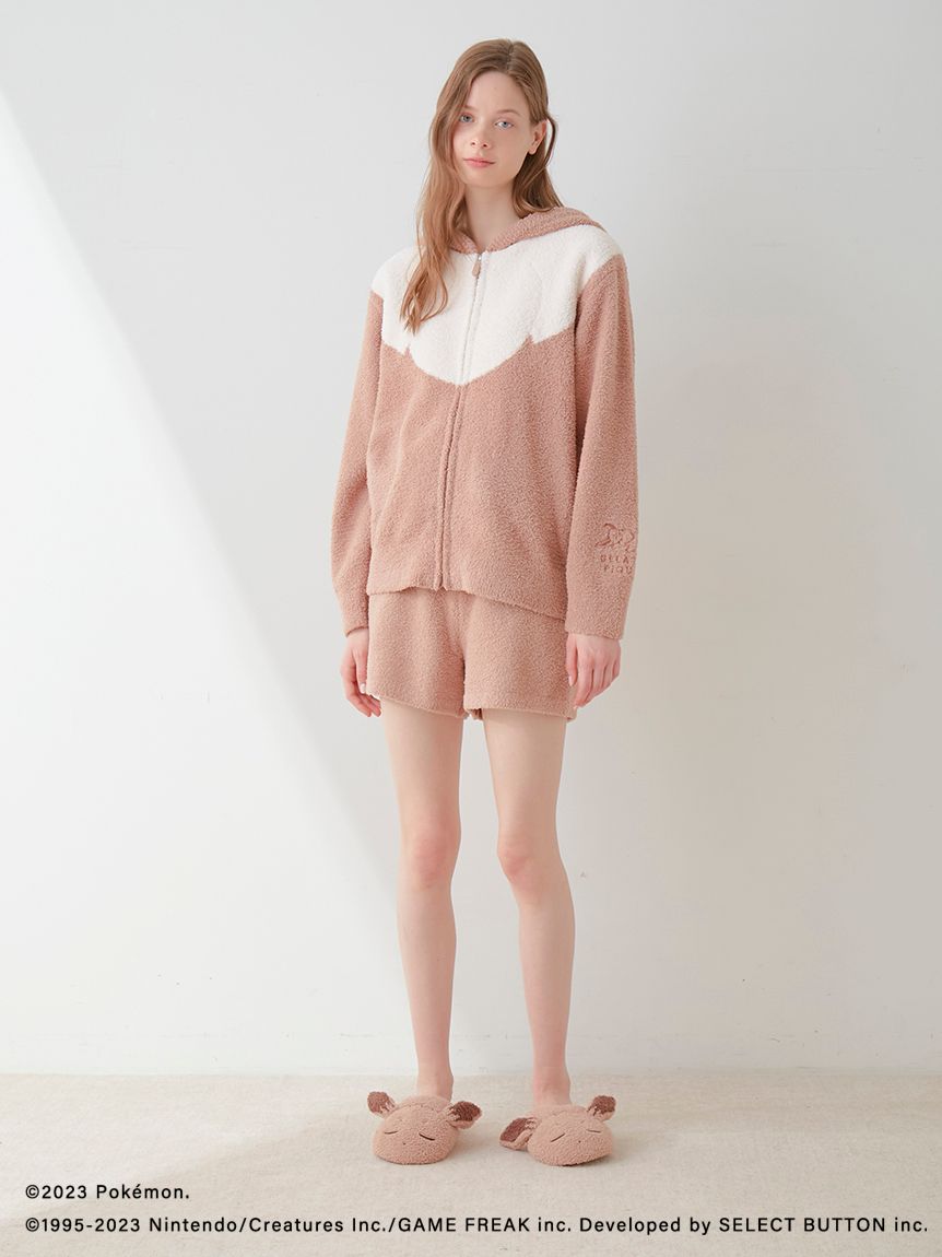 ポケモンスリープ】ベビモコ イーブイ パーカ＆ショートパンツセット