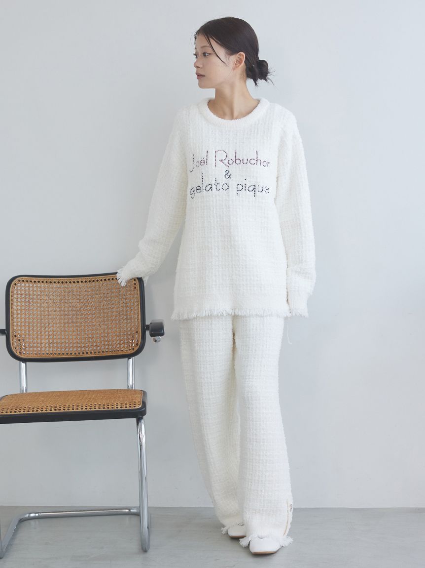 JOEL ROBUCHON】ツイードモコプルオーバー(ニットプルオーバー