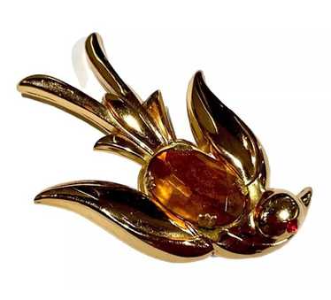 Vintage pegasus brooch flying - Gem