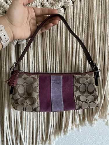 Purple suede coach shoulder - Gem