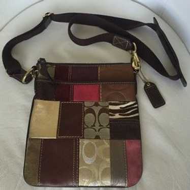 Coach signature patchwork crossbody - Gem