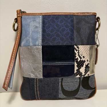 Coach signature patchwork crossbody - Gem