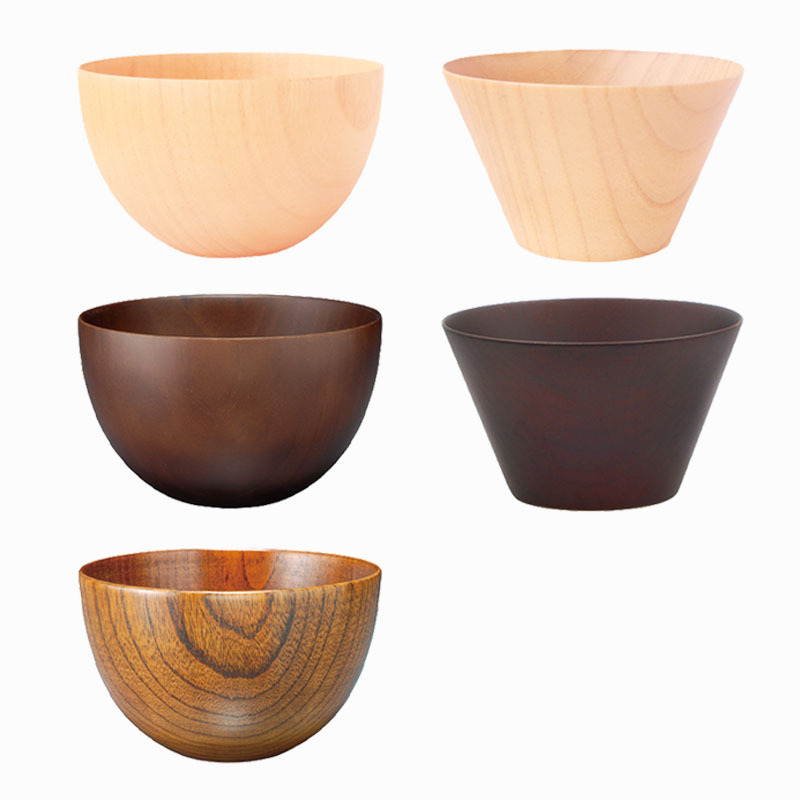 食洗機対応！木製マルチボウルL 5点セット】ボウル お椀 食洗機 汁椀