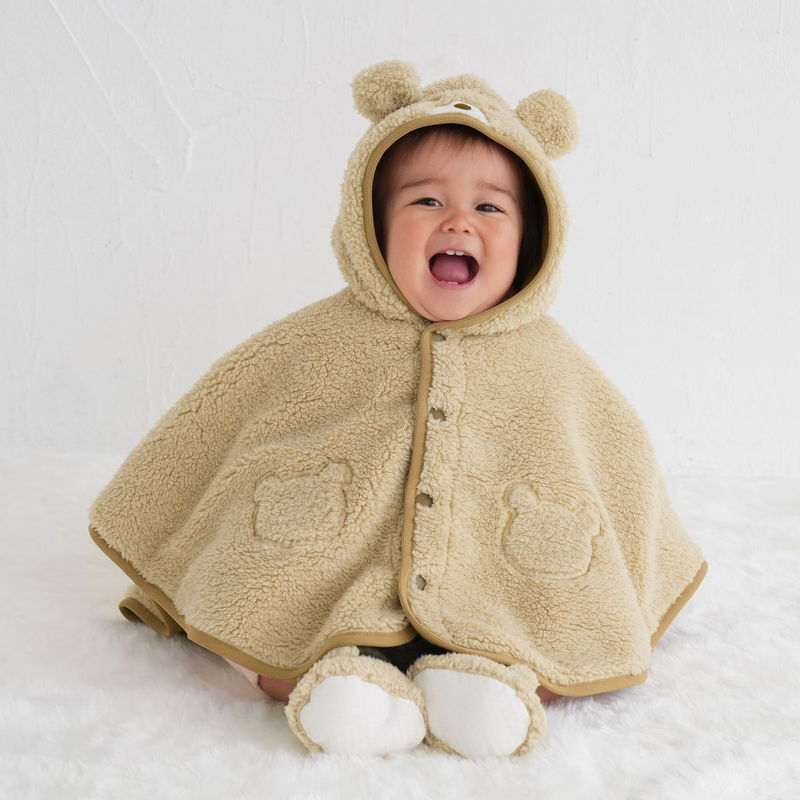 ミキハウスホットビスケッツホットビスケッツ☆もこもこ顔ドン ボア