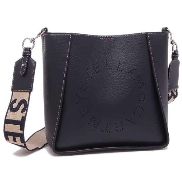 ステラマッカートニー ショルダーバッグ ロゴ ネイビー レディース