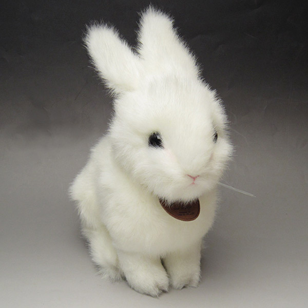 日本製 手作りぬいぐるみうさぎ 座り ホワイト 4905330014436 ホワイト