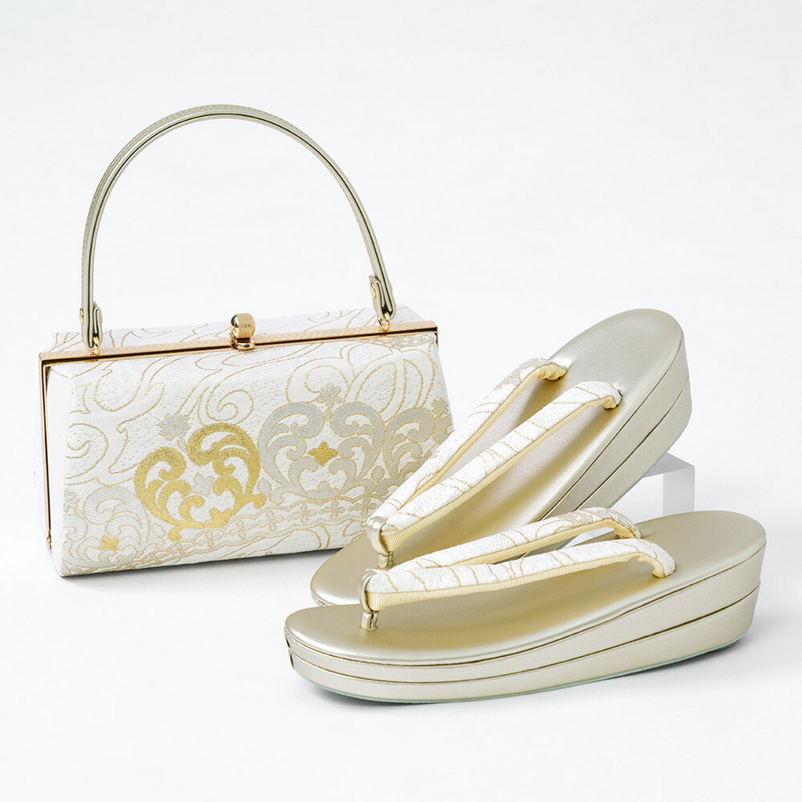 草履バッグセット 礼装 西陣織 帯地 【 草履 バッグ 着物 セット 和装