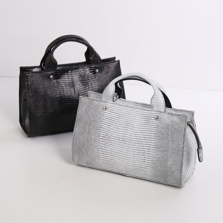 リザード 2wayバッグ ハンドバッグ ショルダーバッグ 日本製 JRA 本革