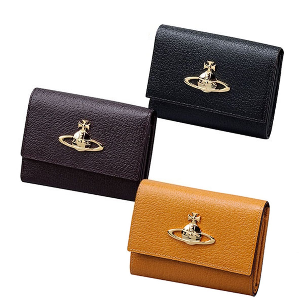 名入れ】 ヴィヴィアン 三つ折り財布 レディース 財布 三つ折り ミニ