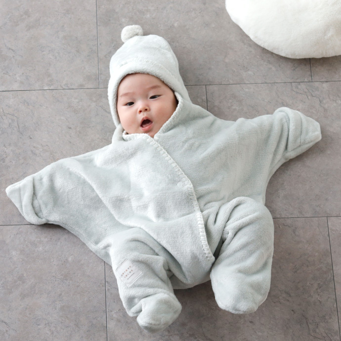 星 おくるみ フリース ブランケット 出産祝い 男の子 女の子 秋 冬