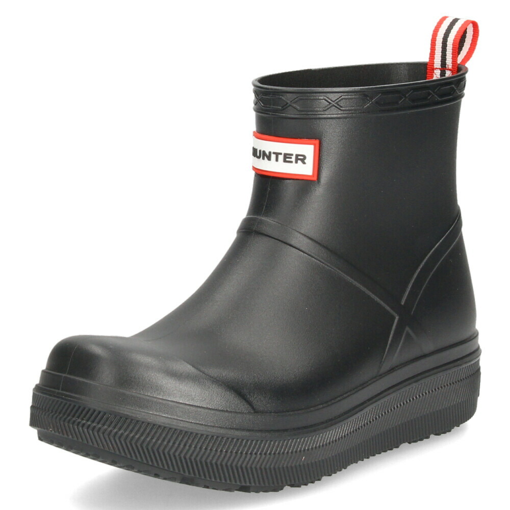 ハンター レインブーツ レディース メンズ ショートブーツ 黒 ユニ