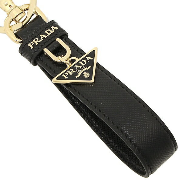 プラダ キーリング キーホルダー サフィアーノ トライアングルロゴ