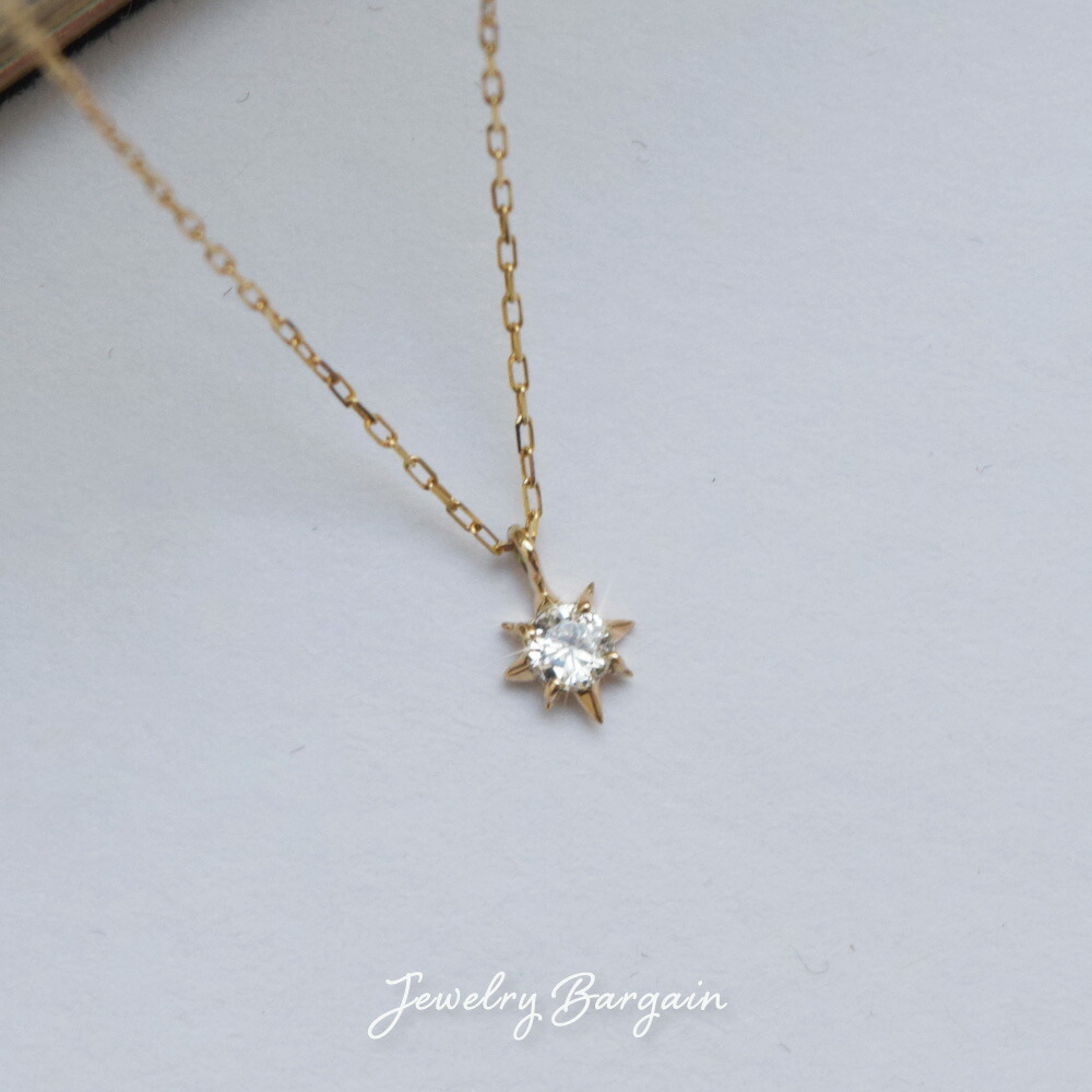 ダイヤモンド ネックレス 10金 k10 10k イエローゴールド ダイアモンド