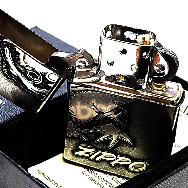 ZIPPO ライター 蛙 クラシックメタル ユーズド加工 ジッポ かっこいい