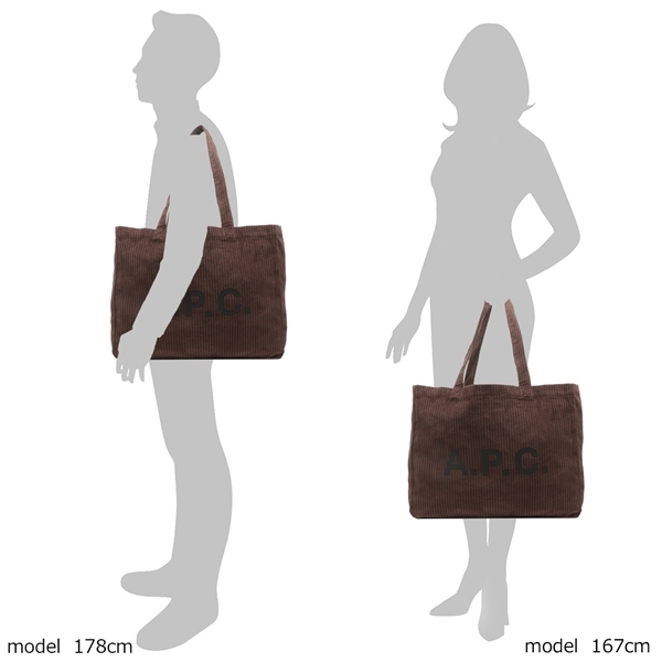 アーペーセー トートバッグ ブラウン メンズ レディース APC M61443