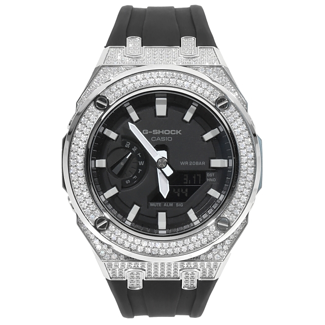 G-SHOCK GA2100 メタル カスタム フルカスタム カシオーク CZ