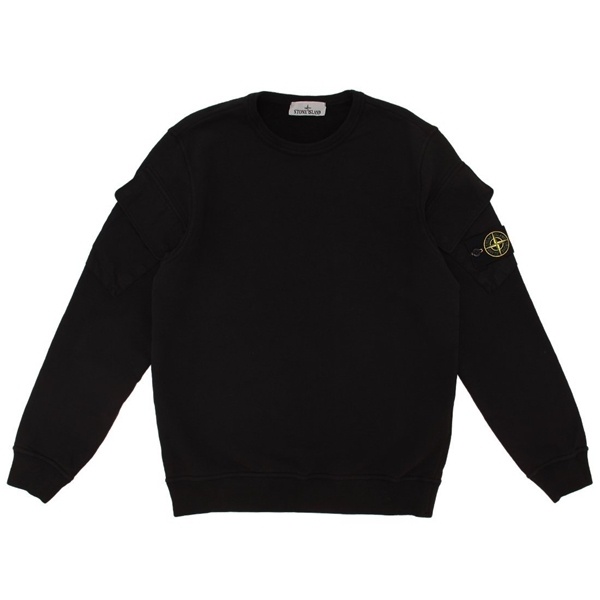 ストーンアイランド スウェット トレーナー ブラック メンズ STONE