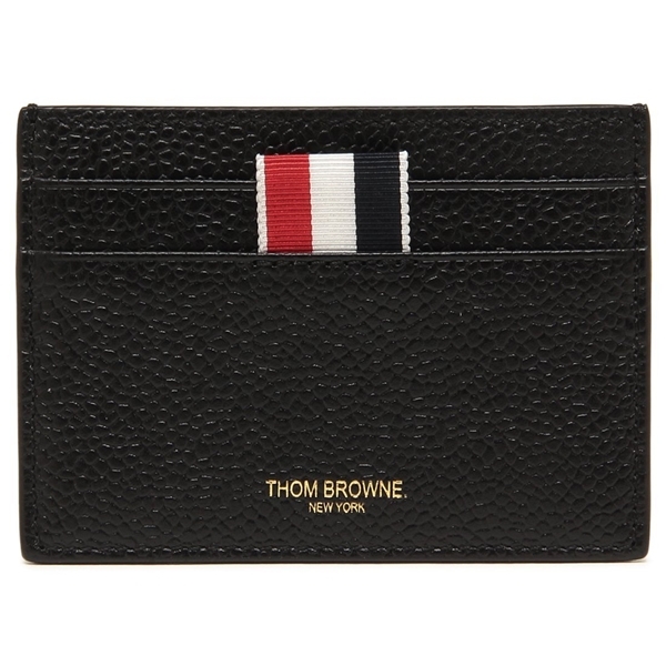 トムブラウン カードケース THOM BROWNE ペブルグレイン ダブル カード