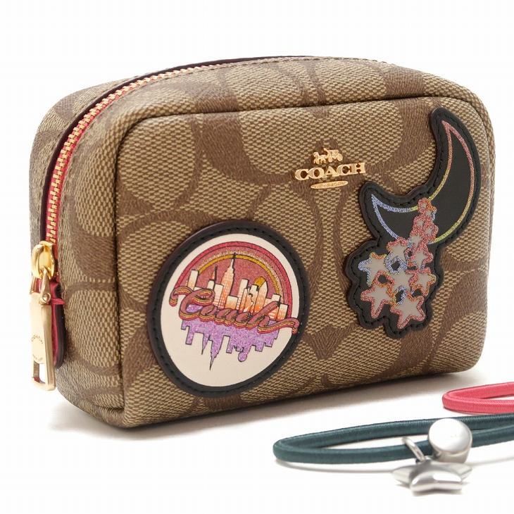 コーチ COACH ポーチ コスメポーチ 限定ギフトセット チャーム付き