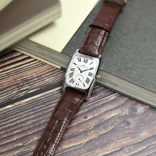 ハミルトン 腕時計 アメリカンクラシック ボルトン レザー ブラウン