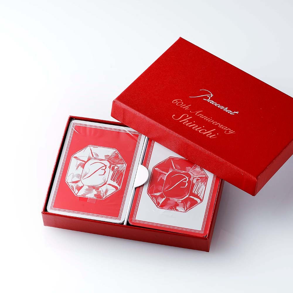 Baccarat バカラ ゲーム ポーカー トランプ カード 名入れ彫刻代込み