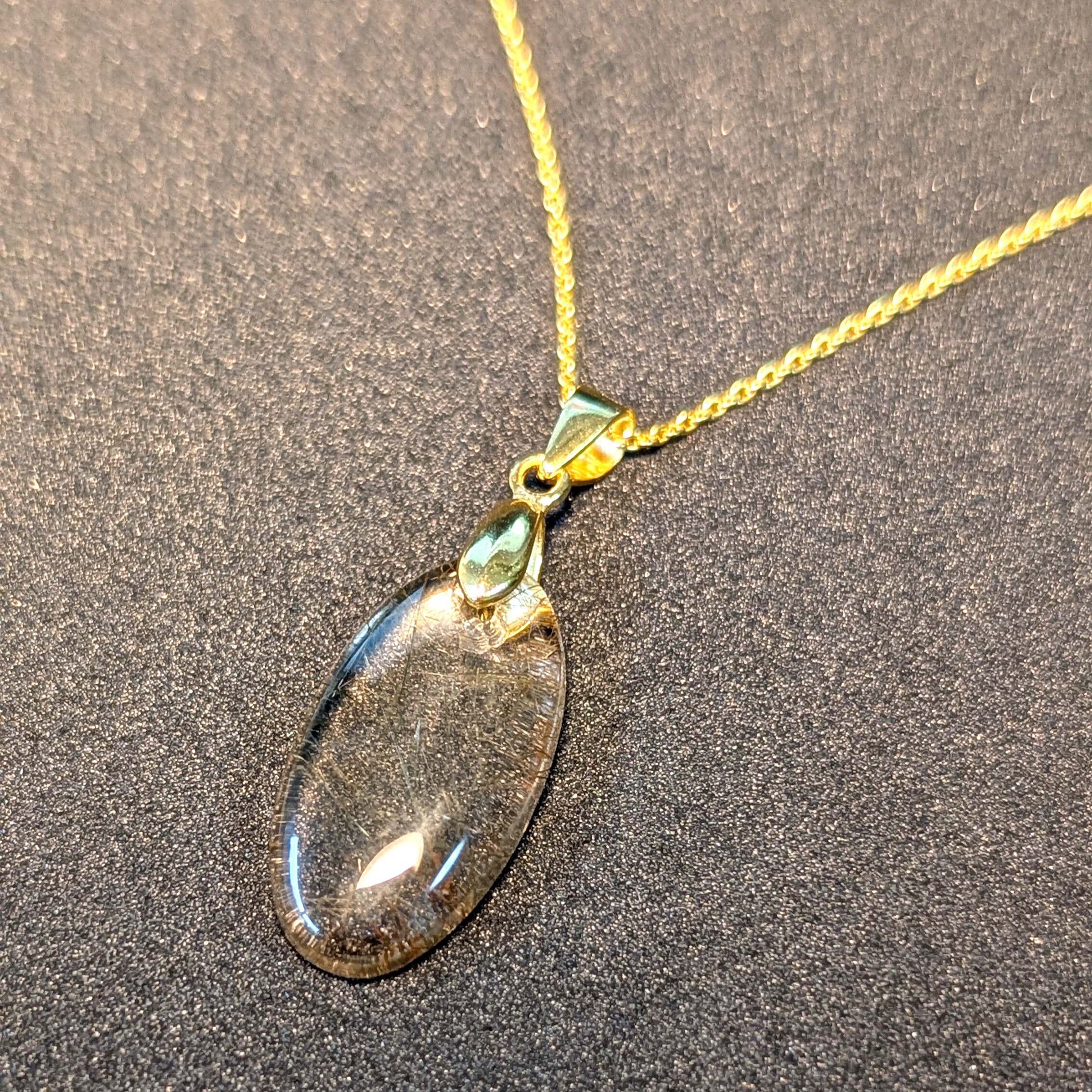 太陽のかけら K18ゴールド ルチルクォーツ ネックレス お揃い