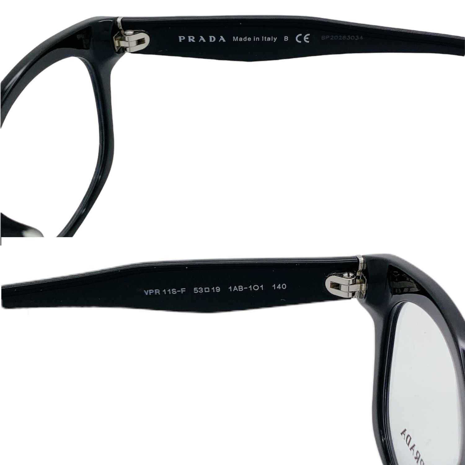 新品 正規品 PRADA プラダ 眼鏡 伊達 メガネ PR 11SVF 1AB1O1 スクエア