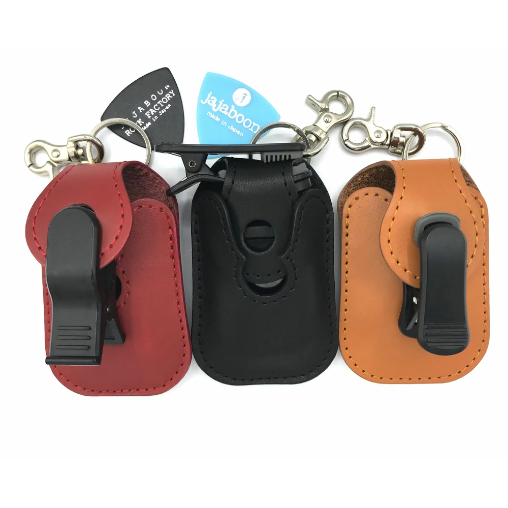 JAJABOON 【メール便OK☆】牛本革 ギター クリップチューナー ケース