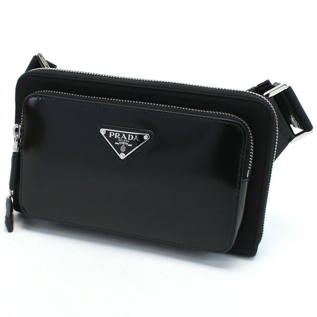 プラダ 斜め掛けショルダーバッグ メンズ ブランド TESSUTO SPAZZOLATO