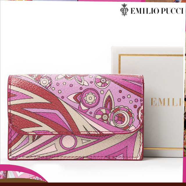 EMILIO PUCCI エミリオプッチ ピンク カードケース 名刺入れ パス