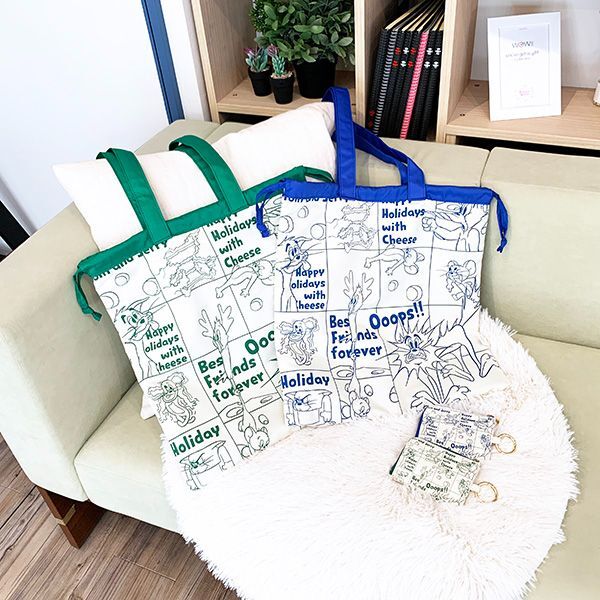 トムとジェリー Ooops! カードポーチ ブルー ポーチ パスケース コイン