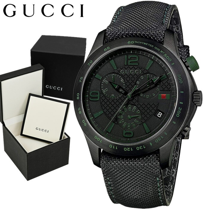 グッチ 時計 メンズ 腕時計 革ベルト レザー GUCCI Gタイムレス 46mm