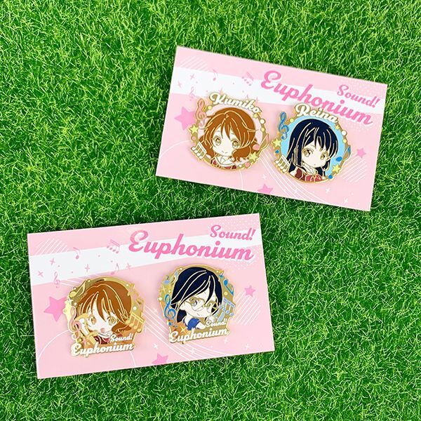 響けユーフォニアム 久美子 麗奈 ピンバッジセット 久美子＆あすか