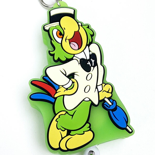 ディズニー 三人の騎士 ホセ・キャリオカ ラバーリールキーホルダー