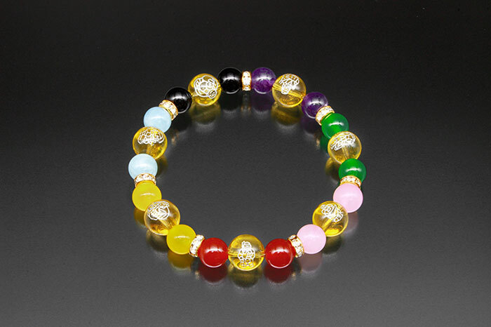 カラフル七福神・大開運ブレス [ ブレスレット 専用巾着袋付き 開運