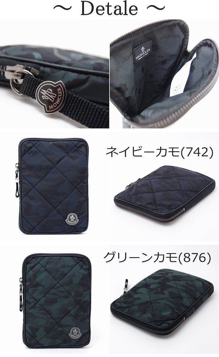 モンクレール バッグ MONCLER セカンドバッグ メンズ ダウン ポーチ