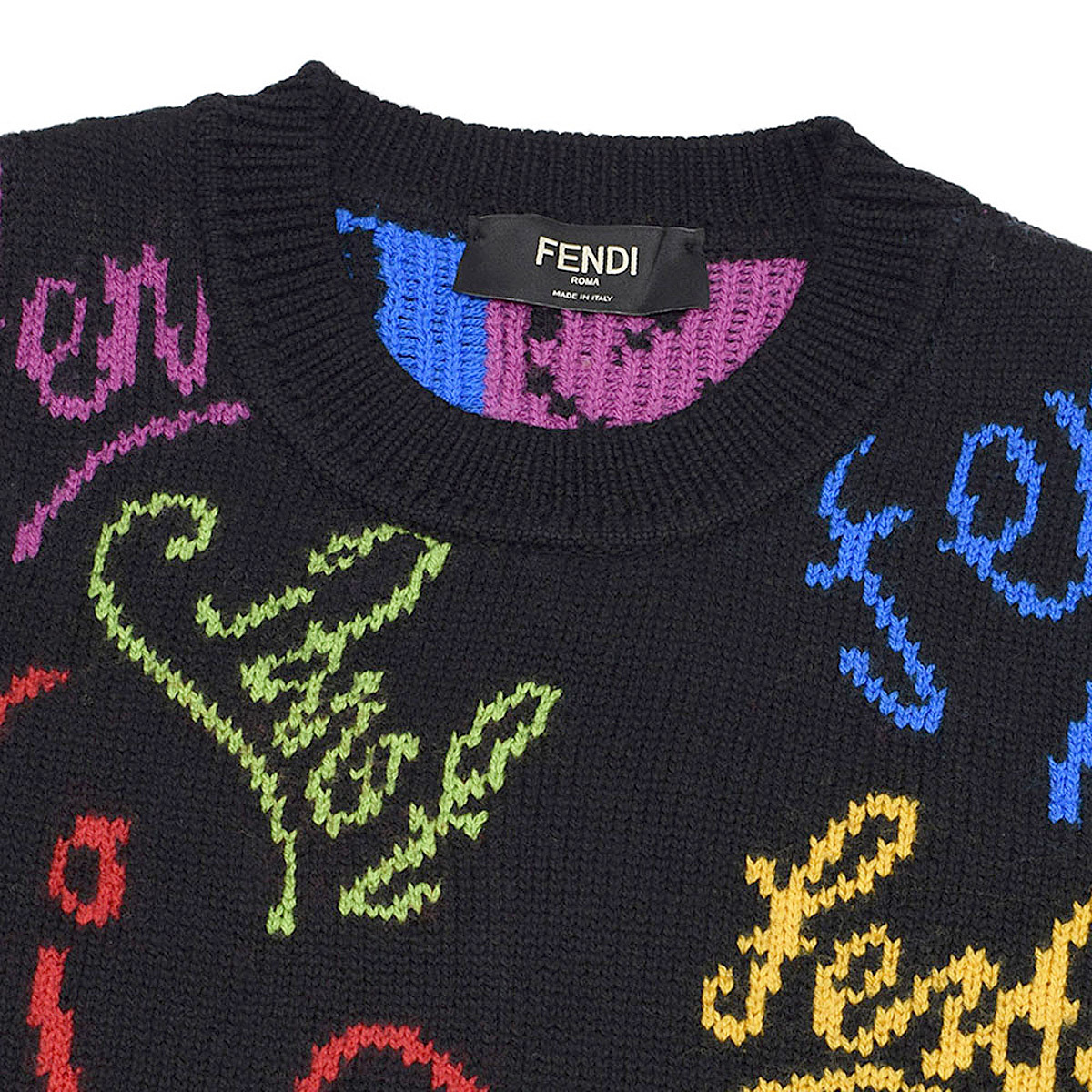フェンディ FENDI セーター FZY463 AH3E F0QA1 ARTIST ALLOVER