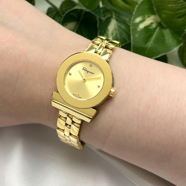 サルヴァトーレ フェラガモ ガンチーニ 腕時計 レディース クオーツ