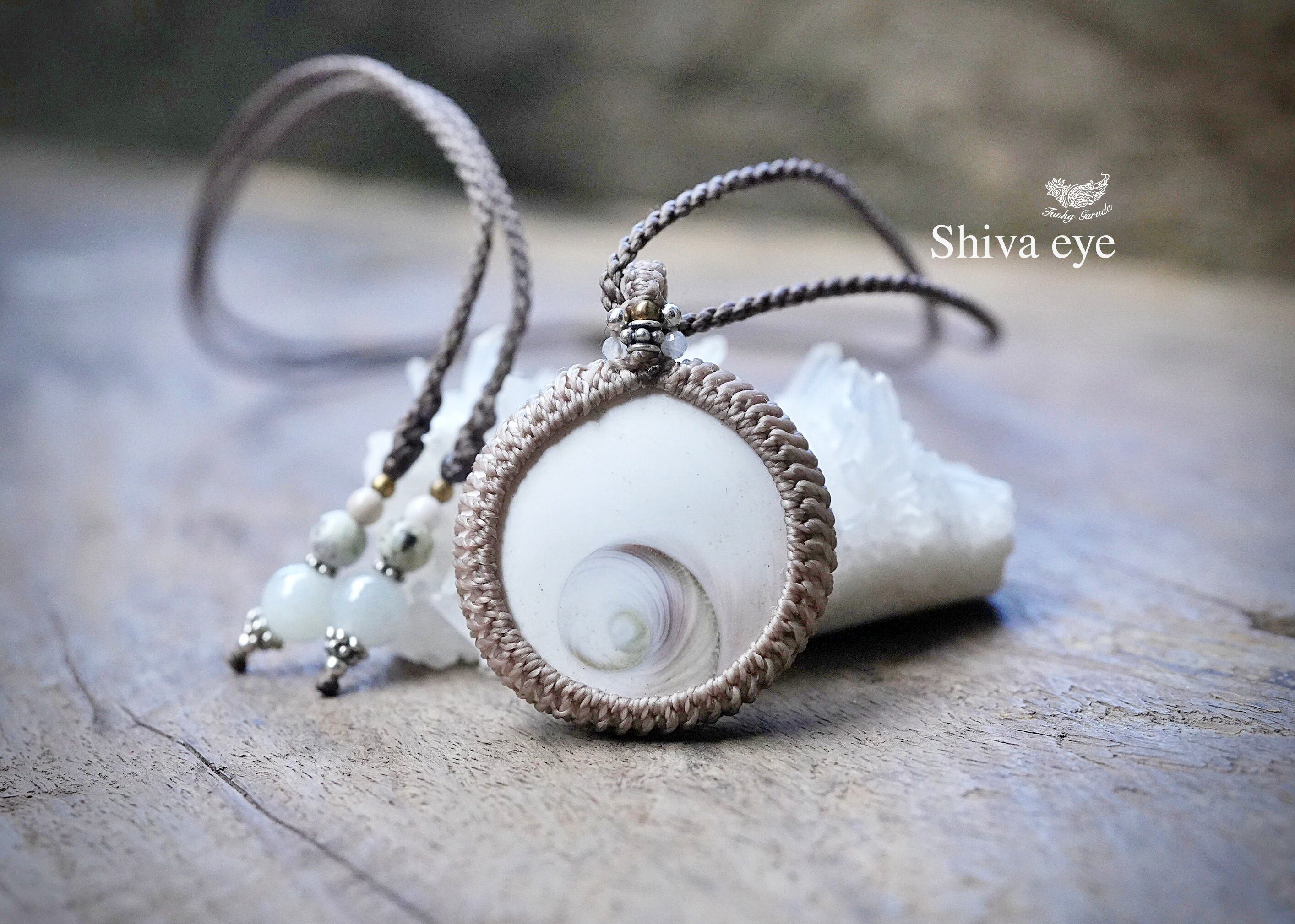 渦のお守り☆シヴァアイ マクラメネックレス 1693 - 【Funky garuda