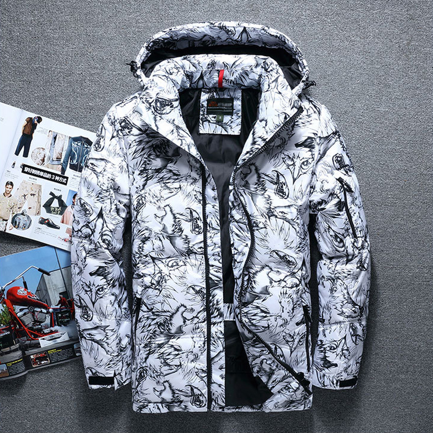 ダウンジャケットメンズダウンコート ホワイトダックダウン ジップ