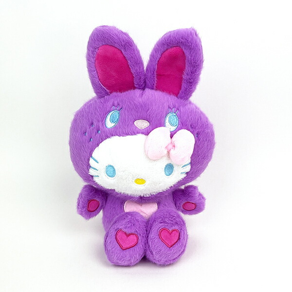 サンリオ ハローキティ ぬいぐるみ カラフルバニー S パープル