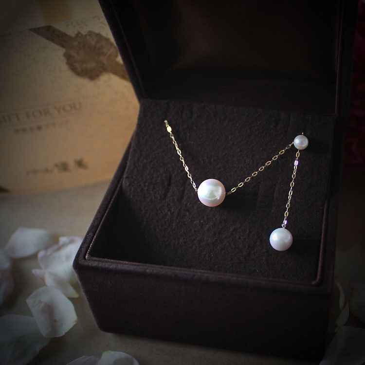 K18 アコヤ真珠 本真珠 パール 約8.4mm 1g ピンブローチ ピンバッジ 中古