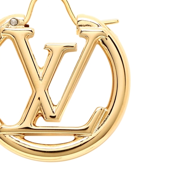 ヴィトン ブックル・ダミエ LVピアス ロゴ MP3193 左右で違うデザイン