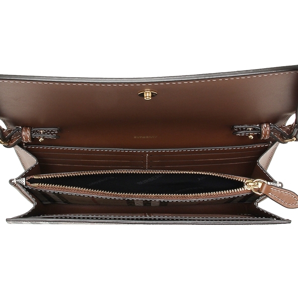 バーバリー 長財布 ショルダーバッグ ミニバッグ 2WAY ブラウン