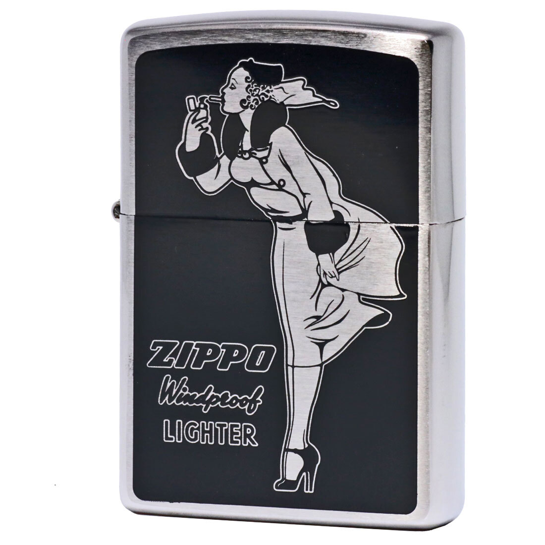 名入れ】zippo (ジッポーライター) 人気の「WINDY」デザイン