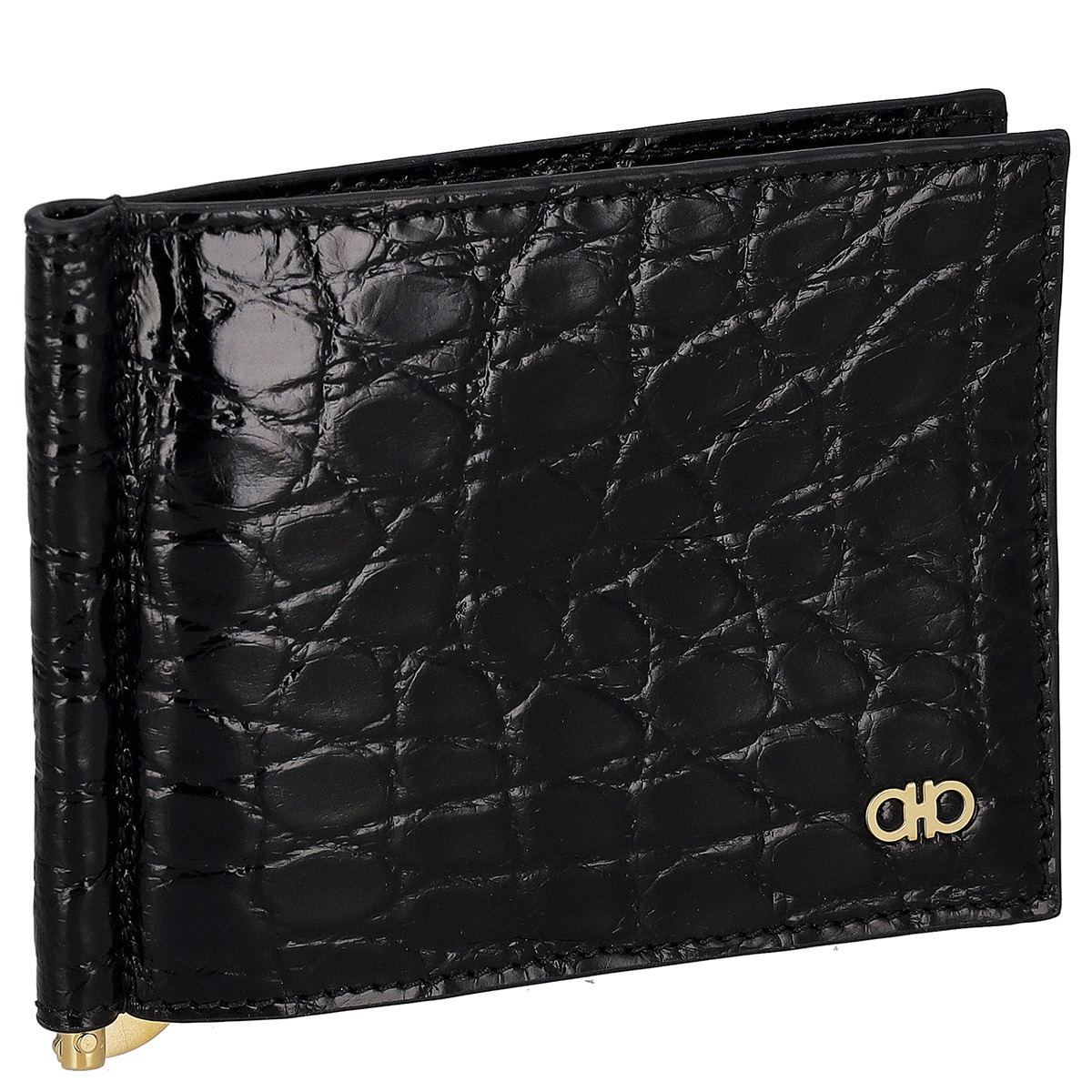 フェラガモ Ferragamo カードケース 名刺入れ マネークリップ付き